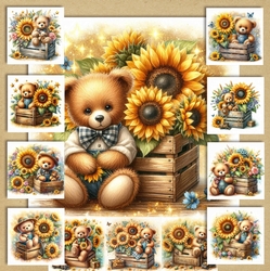 Sunflower Box Bear