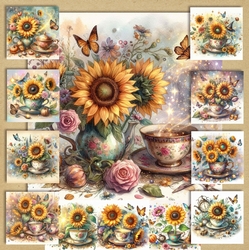 Sunflower Teacups