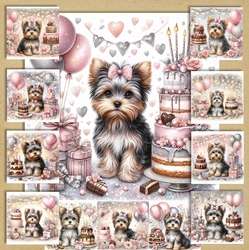Yorkie Pup Birthday Wishes