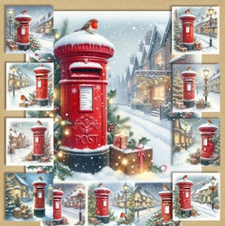 Snowy Christmas Postbox