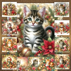 Christmas Decoration Kittens 1