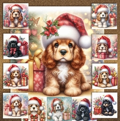Santa Hat Pups 3