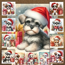 Santa Hat Pups 9