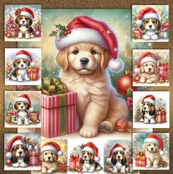Santa Hat Pups 10