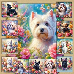 Vibrant Flower Dogs 5