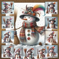 Boho Snowmen