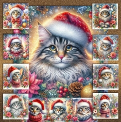 Christmas Cats 1