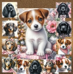 Pastel Christmas Pups 13