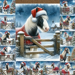 Christmas Gate Horses