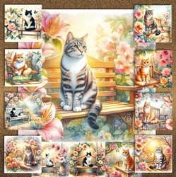 Blooming Garden Cats 1