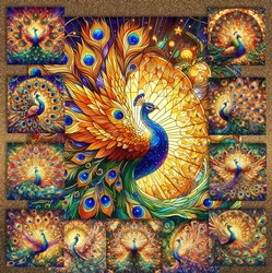 Stained Glass Peacocks