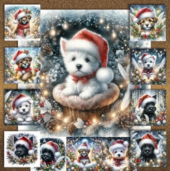 Festive Snow Forest Pups 6