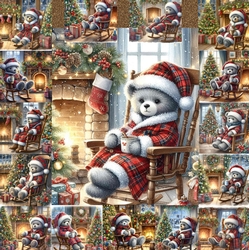 Christmas Teddy Bear Rocker