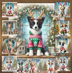 Christmas Antler Pups 4