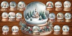 Christmas Snow Globe Clip Art