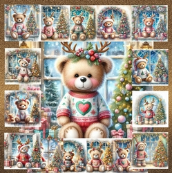 Christmas Window Bears