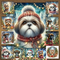 Festive Forest Dogs 7