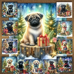 Christmas Tree Stump Pups 5