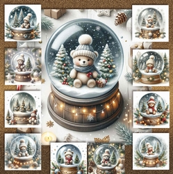 Snow Globe Bears 1