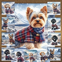 Highland Winter Walk Dogs 2