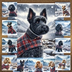 Highland Winter Walk Dogs 4