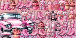 Pink Designer Stash  Clipart