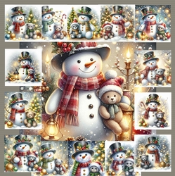 Snowman and Bear 1