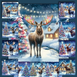Christmas Moose
