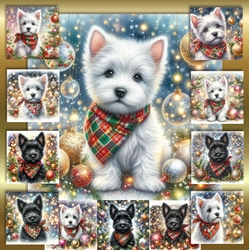 Christmas Bandana Pups 7