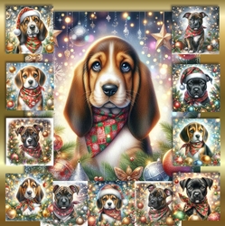 Christmas Bandana Pups 11