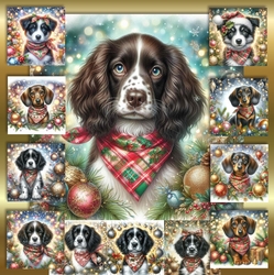 Christmas Bandana Pups 14