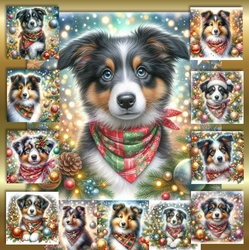 Christmas Bandana Pups 15