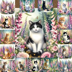 Foxglove Garden Cats 1