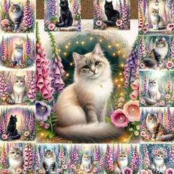 Foxglove Garden Cats 2