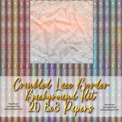 Crinkled Lace Border Background Kit 