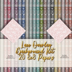 Lace Overlay Background Kit 