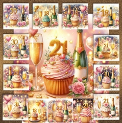 Birthday Cupcake Bears Ages 18,21,30