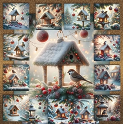 Winter Birdhouses