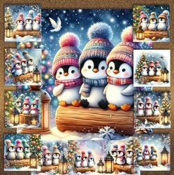 Christmas Log Penguin