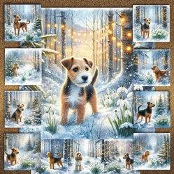 Winter Snowdrop Forest Dogs 3