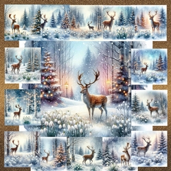 Winter Forest Stag