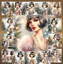 Christmas Flapper Girls 3