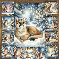 Winter Forest Cougar