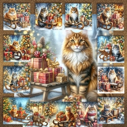 Christmas Sledge Cats 2