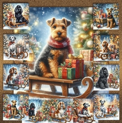 Christmas Sleigh Dogs 3
