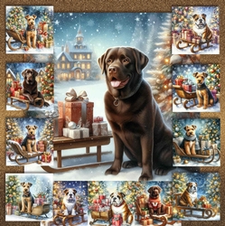 Christmas Sleigh Dogs 4