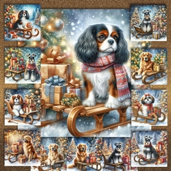 Christmas Sleigh Dogs 9