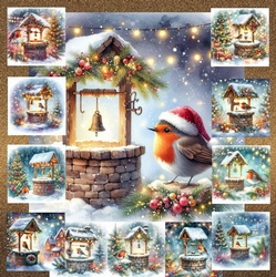 Christmas Wishing Well Robin