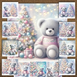 Pastel Christmas Teddy