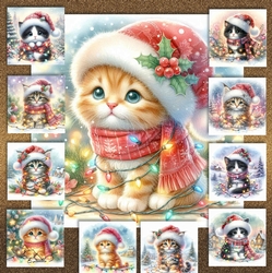 Tangled Christmas Kitten 2